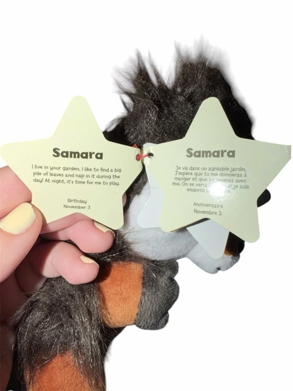 Lumo Stars Samara Hedgehog Plush Stuffed Animal Small Brown Soft Toy Collectible